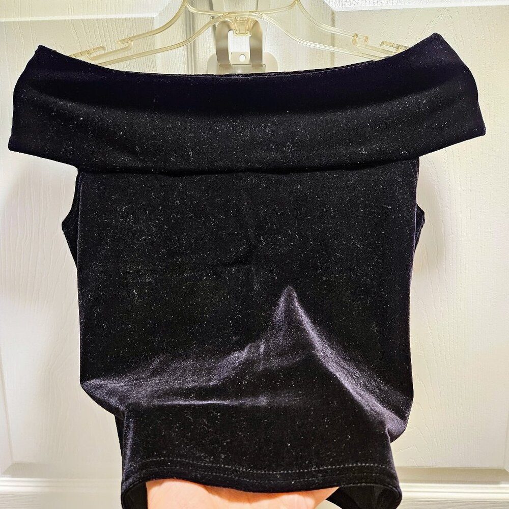 Velvet Off the Shoulder Blouse